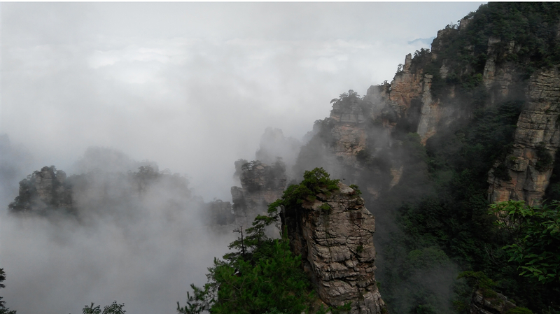 刘丽鸿-2016年8月雨中云雾缭绕于张家界群山峻岭中_副本.jpg